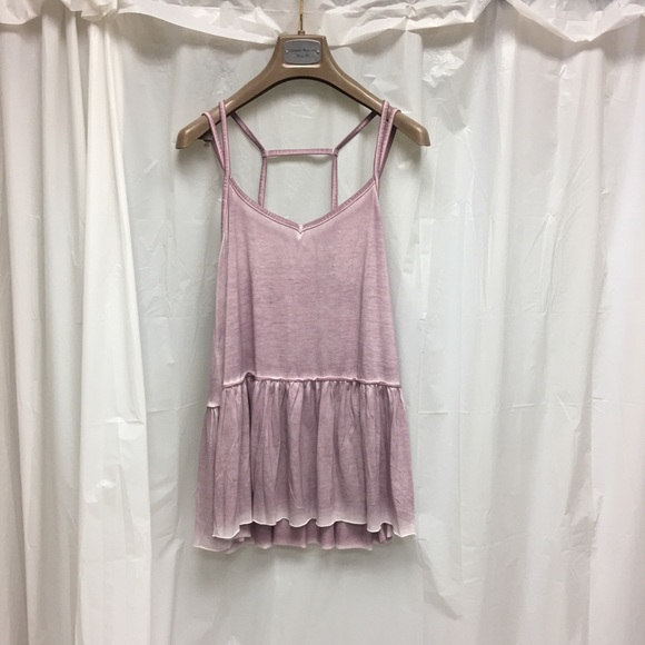 She and Sky Tops - She + Sky Strappy Peplum Top She and Sky Tops - She + Sky Strappy Peplum Top